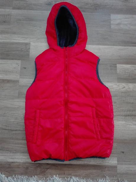 Obojstranná veteovka bez rukávov, 134