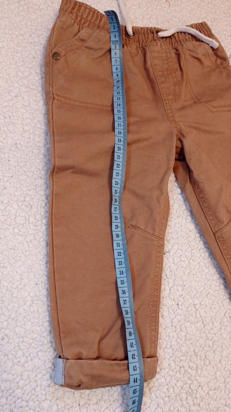 Krásne hnedé nohavice podsite, f&f,86