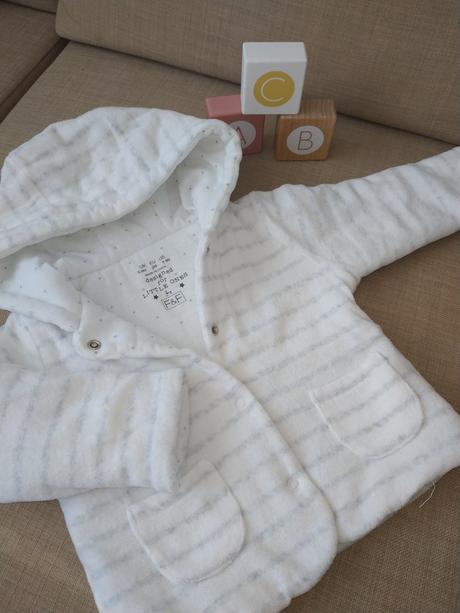 Zimny kabatik pre babatko, 6-9mes., f&f,74