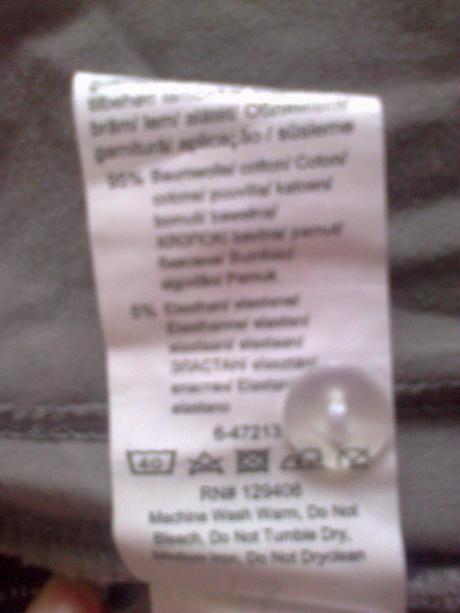 Tehotenské sivé rifle zn.bonprix, bonprix,46