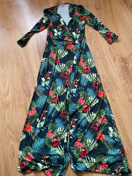 Spolocenske saty s dlhym rukavom, xl