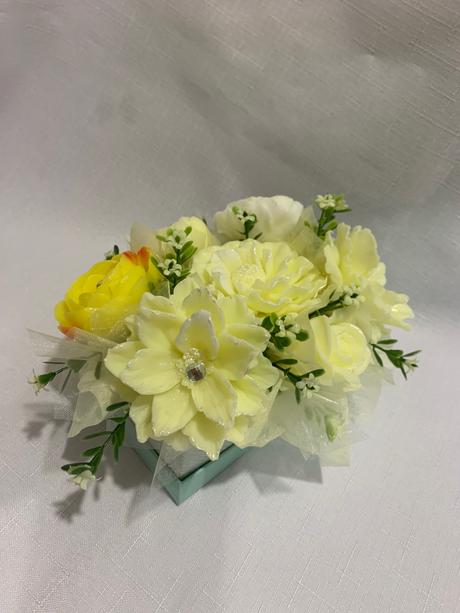 Mydlova kytica v krabičke, 