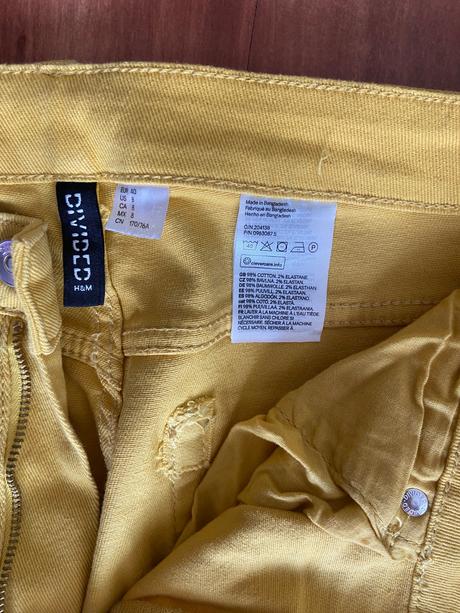 Zlte rifle siroke, h&m,40