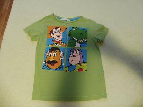 Zelené tričko h&m 110/116 disney toy story 3, h&m,116