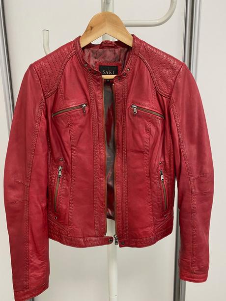 Kožená bunda saki, 38