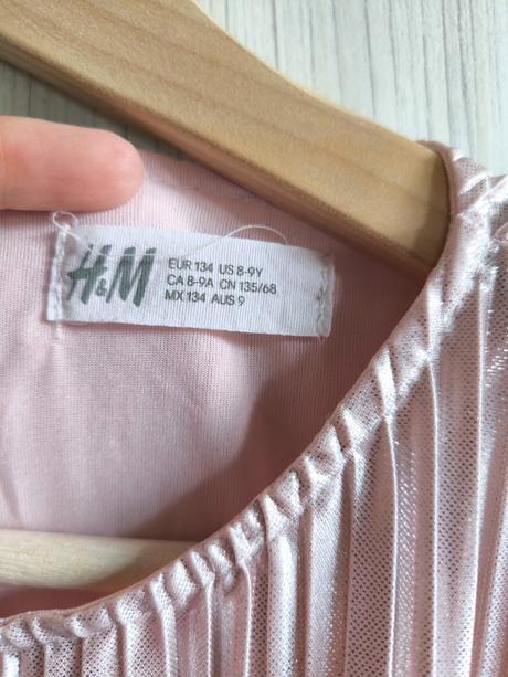 Krásne plisované šaty, h&m,134
