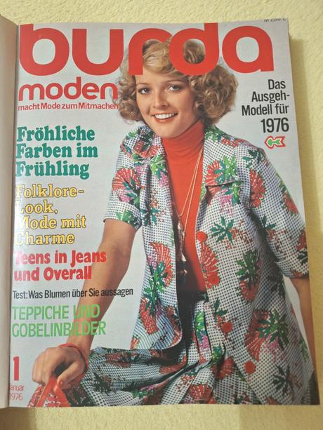 Zväzok retro burdy 1976 (1. polrok, čísla 1-6 ), 