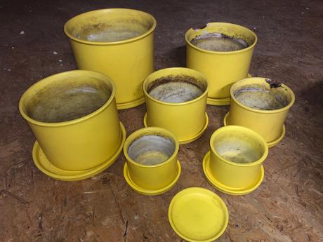 Črepniky žlté keramické, 