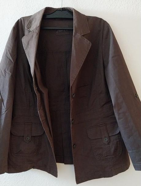 Hnedý jarný/jesenný kabátik, xl