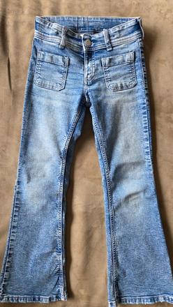 Krásne rifličky h&m veľ.128 top stav, h&m,128