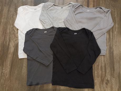5ks hm tričko, h&m,74