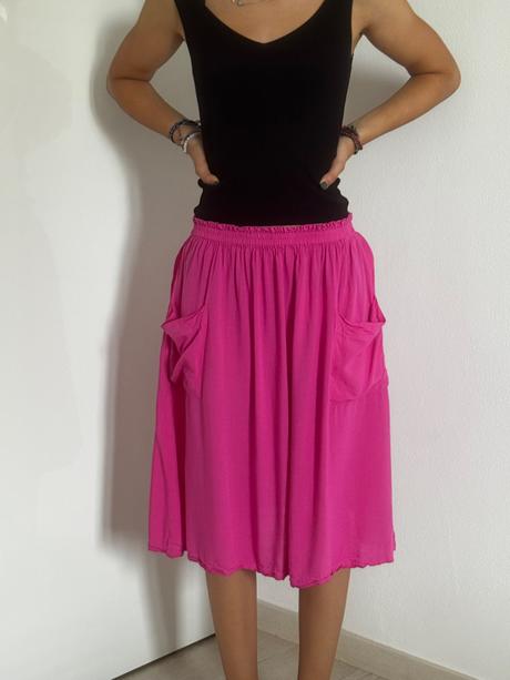 Ružová sukňa asos, xs