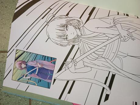 Manga omaľovánka color action, 