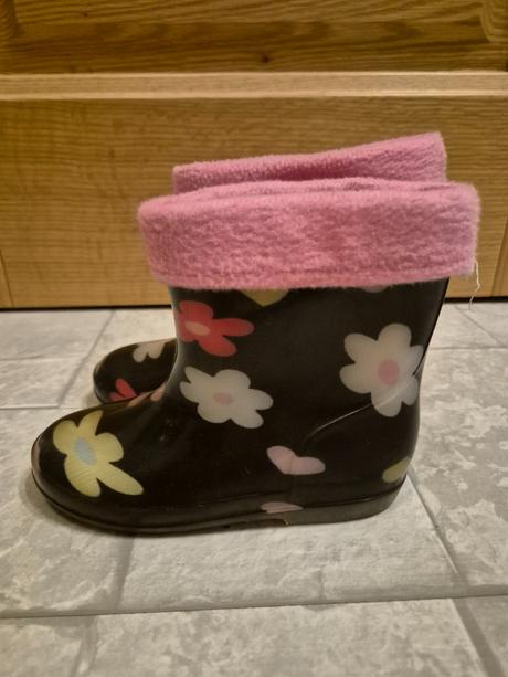 Gumáky čierne pre dievča 25, 25