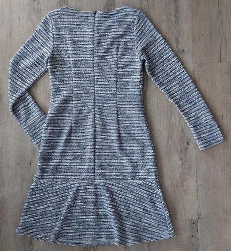 Modré melírované šaty, street one,38