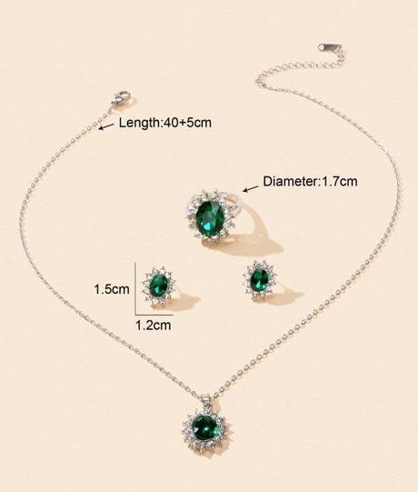 Smaragdove náušnice, sety,