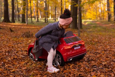 Toyz elektrické autíčko audi rs q8 červené,