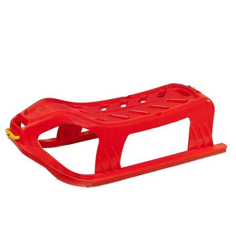 Plastové sánky s operadlom červene,