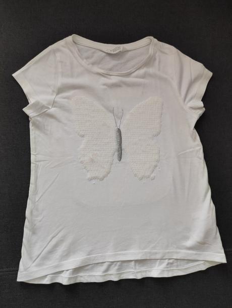 Tricko s premienacim motylom, h&m,134