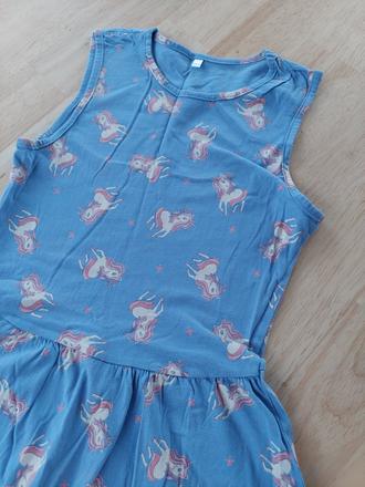 Šaty s jednorožcami, palomino,146