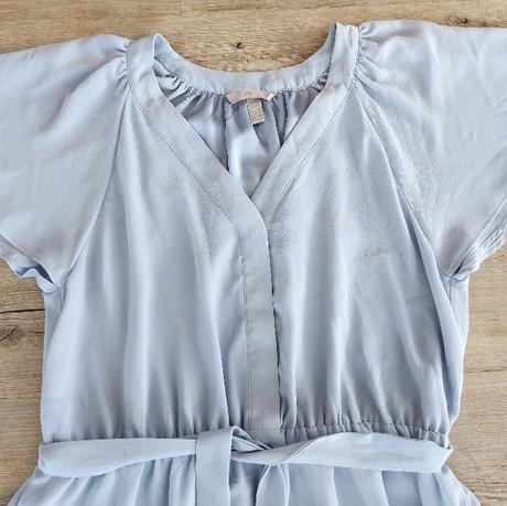 Bledomodré elegantné šaty, h&m,m