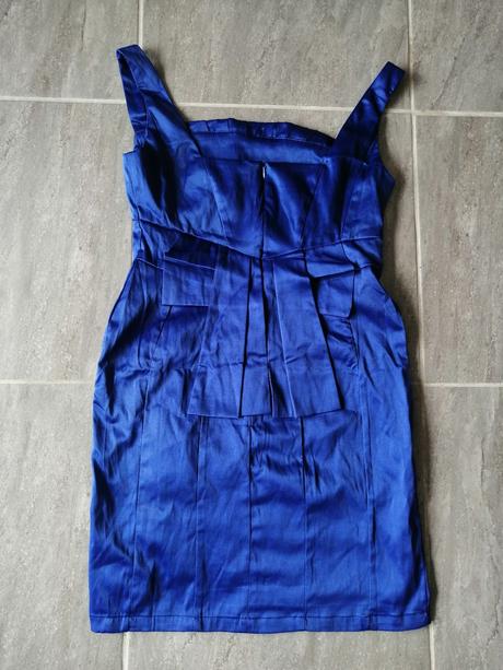 Modré šaty heaven, v36-38,kráľovská modrá, m