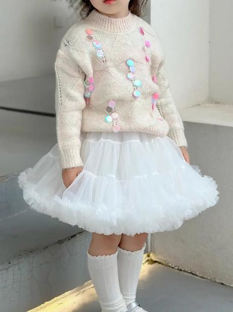 Detská tu tu dolly sukňa (1-2r.) - biela, 104