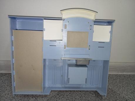 Modrá kuchynka pre barbie, 