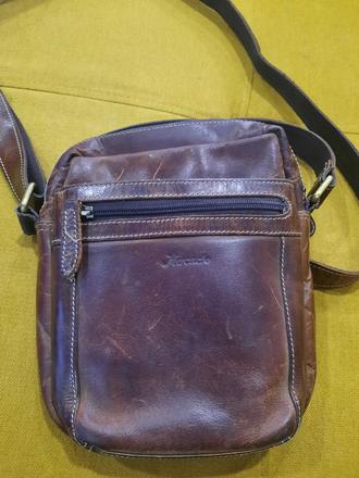 Pánska kožená crossbody miraclo, 