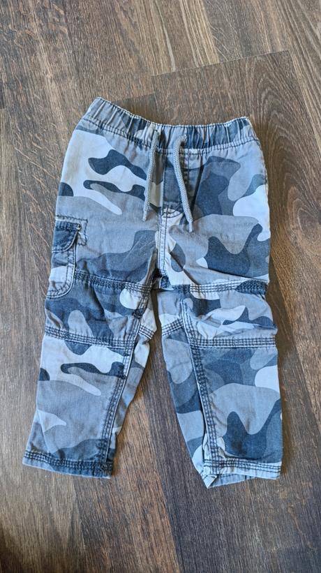 Bavlnené maskáčové nohavice, oshkosh,80