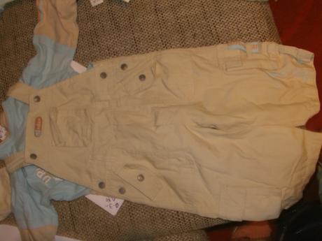 Nohavice na traky + tricko s dlhym, cherokee,74