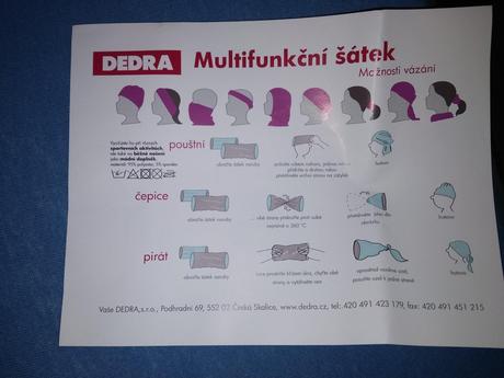 Multifunkčná šatka, tunel,