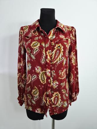 Elegantná košelová blúzka s dlhým rukávom, s