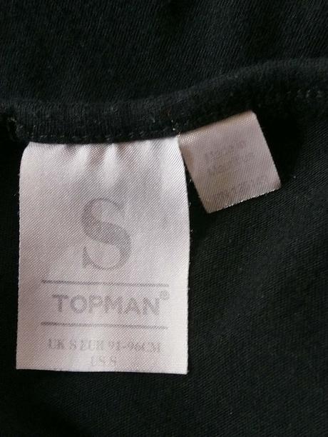 Dámsky čierny top, topman, s