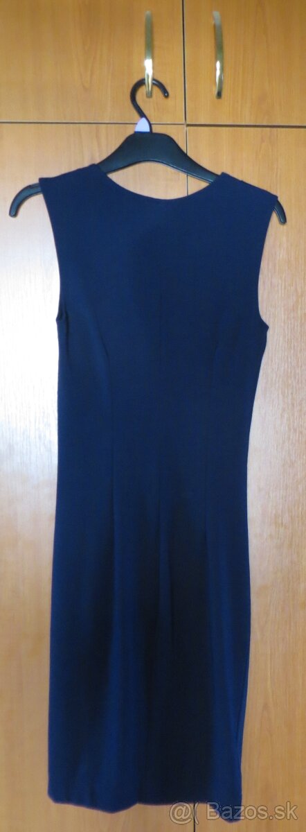 Tmavo-modré elastické šaty, h&m,xs