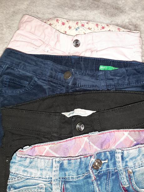 Balíček nohavice, riflíky, 110 /116, 104–116