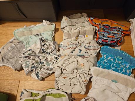 Latkove plienky s kyblom na plienky, bamboolik,7 kg - 18 kg