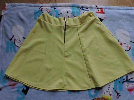 Letná žltá sukna, s