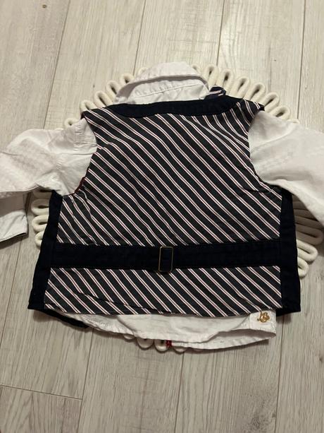 Košeľa s kravatou a vestou, mamas & papas,80