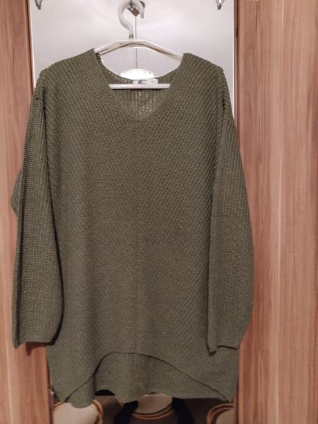 Predĺžený pulóver, xl