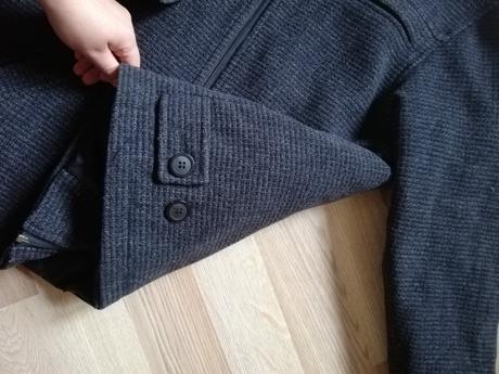 Tmavosedy pánsky kabát, m