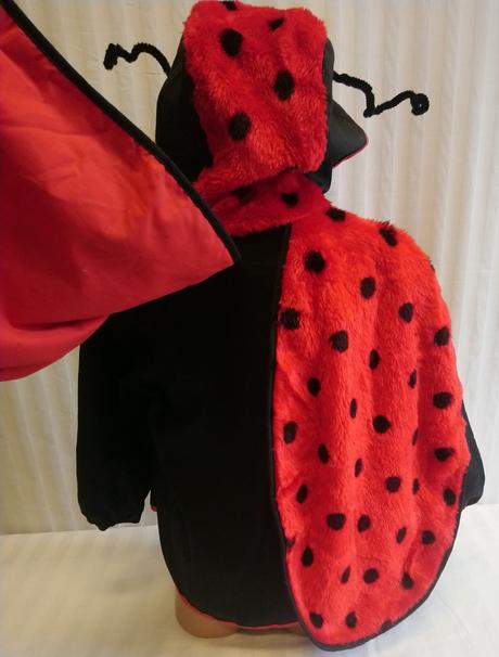 Kostým lienka s krídlami, konfetti, 2-4 r, 92-104, 