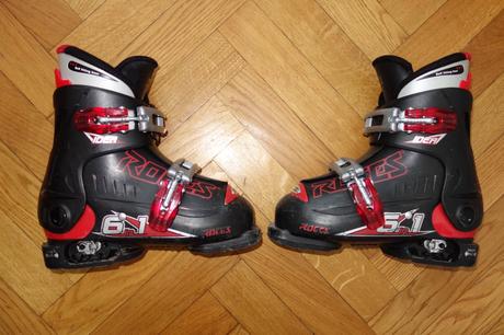 Detské nastaviteľné lyžiarky 30-35, roces