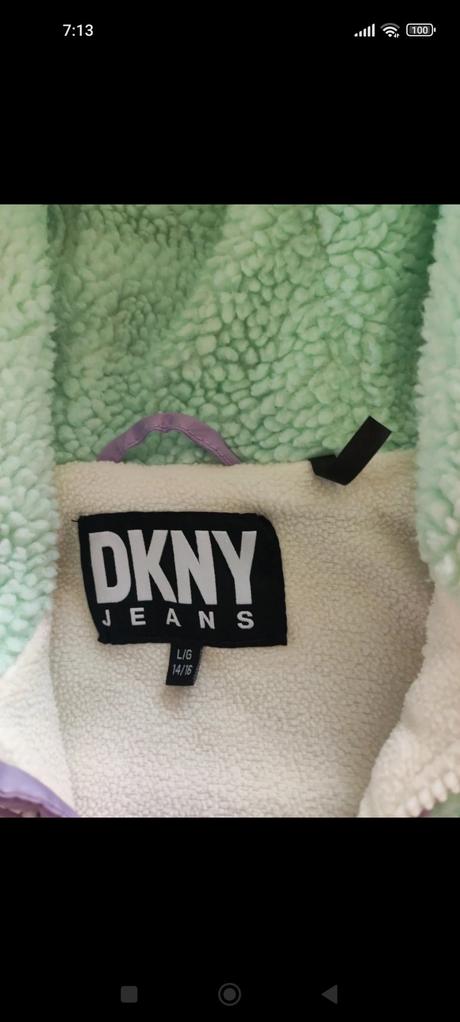 Detská ovečkova bunda, dkny,152