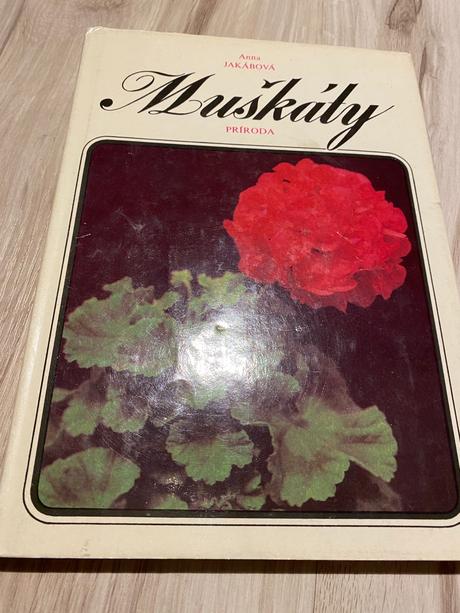 Retro super kniha muškáty,