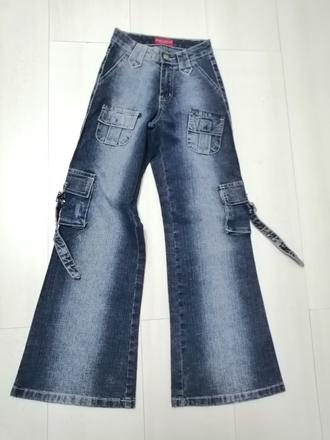 Rifle pre dievčatka modré vel. 134/140, 134