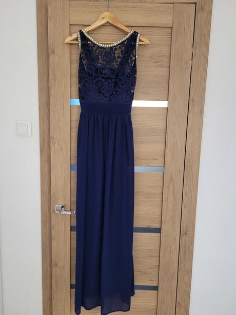 Spoločenské šaty č. 42 - tmavomodré, 42