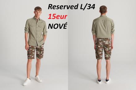 Kraťasy reserved maskáčové, reserved,l