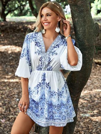 Kvetinové šaty poštovné zdarma, l / m / xs