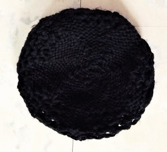 Teplá pletená bareta, l